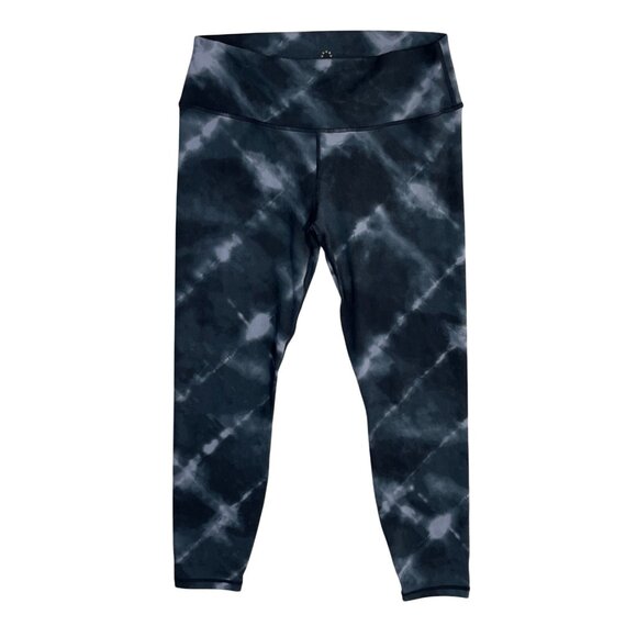 VARLEY Century Legging Mid Rise 26" Size L Black Grey Tie Dye - Picture 1 of 5